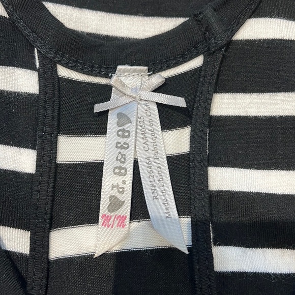 Striped maxi dress with side slits - Picture 7 of 8